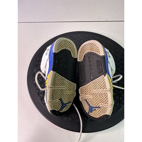 Nike Boys Air Jordan 5 440890-189 White Basketball Shoes Sneakers Sz 7c - Picture 5 of 9